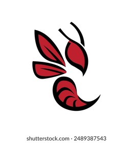 honey bee logo design vector illustration template.