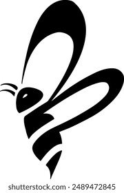 honey bee logo design vector 