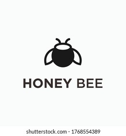 Honey Bee Logo Bee Icon Stock Vector (Royalty Free) 1768554389