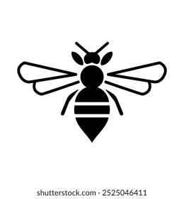 honey bee logo. bee and honey icon. simple design style. suitable for brands, businesses, companies. flat design template