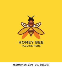 Honey bee logo icon vector image
