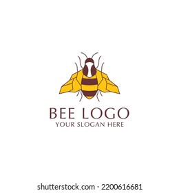 Honey bee logo icon vector image