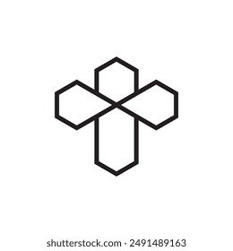honey bee logo outline stroke vector eps