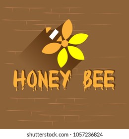 Honey bee logo for print and web uses