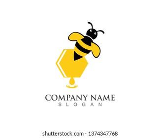 Honey Bee Logo Template