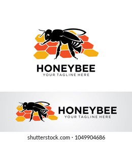Honey Bee Logo Template Design Vector, Emblem, Design Concept, Creative Symbol, Icon