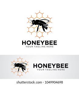 Honey Bee Logo Template Design Vector, Emblem, Design Concept, Creative Symbol, Icon