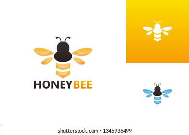 Honey Bee Logo Template Design Vector, Emblem, Design Concept, Creative Symbol, Icon