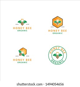 Honey Bee Logo Template Pack