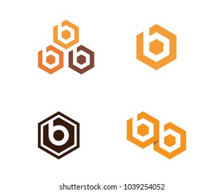 honey Bee Logo Template vector icon illustration design