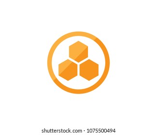 honey Bee Logo Template vector icon illustration design