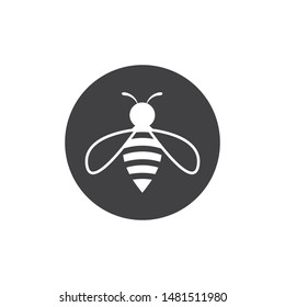 honey Bee Logo Template vector icon illustration design