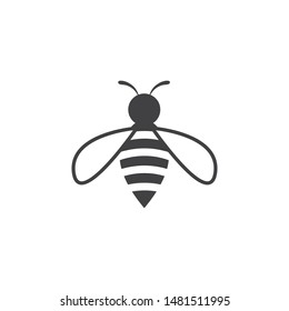 honey Bee Logo Template vector icon illustration design