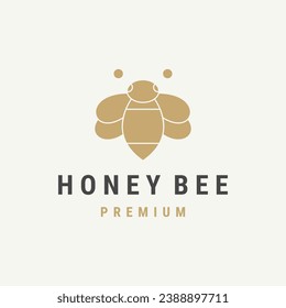Honey bee logo template vector illustration design