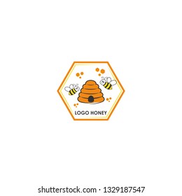 honey bee logo vector