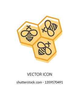 honey bee logo vector
