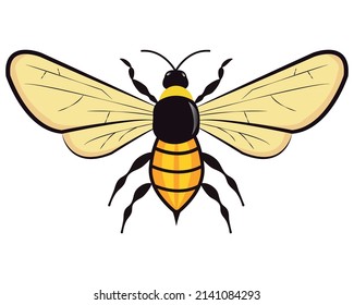 Honey bee logo vector art design templates