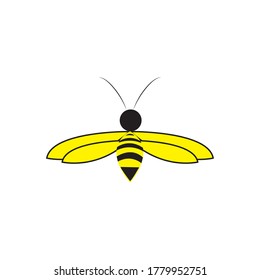 honey bee logo vector design ilustration templat