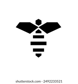 Vector de logotipo de abeja de miel eps
