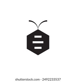 honey bee logo vector eps