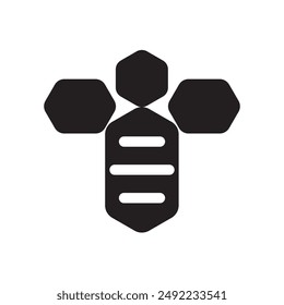 Vector de logotipo de abeja de miel eps