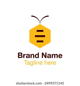 honey bee logo vector eps