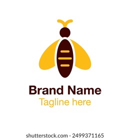 honey bee logo vector eps