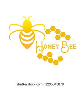 Honey Bee logo vector eps10
