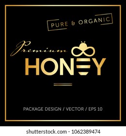 Honey and bee logo vector layout. Premium lable ready for package and advertising.

Vector  illustration. Geometric pattern. Premium package and 

advertising template.