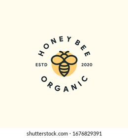 Honey Bee Organic Logo vector