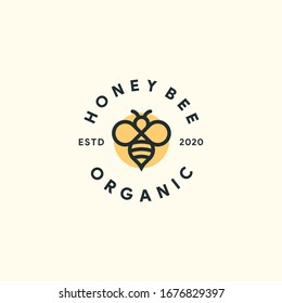 Honey Bee Organic Logo vector