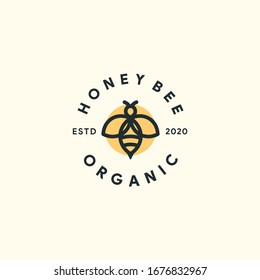 Honey Bee Organic Logo vector