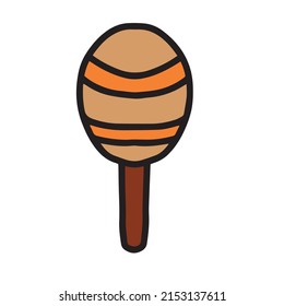 Honey Bee. Outline bee element decoration. vector illustration