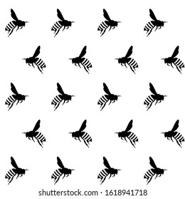  honey bee pattern  vector Simple modern icon design illustration.