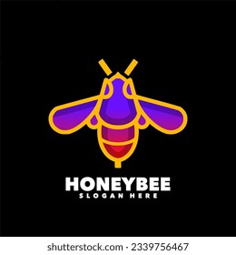 Honey bee red gradient colorful