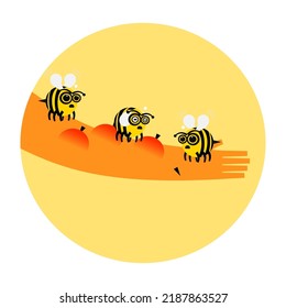 la ilustración de Honey Bee Sting.