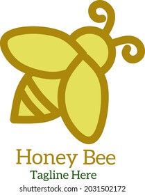 Honey bee symbol logo for your business.