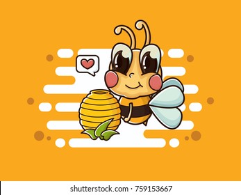 Honey Bee Vector 260nw 759153667 