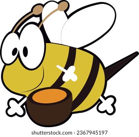 
Honey Bee Vector Art Design