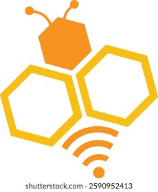 The honey bee vector design