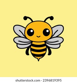 honey and bee vector icon