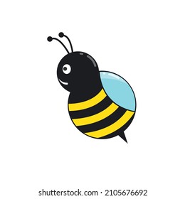 honey Bee vector icon illustration design