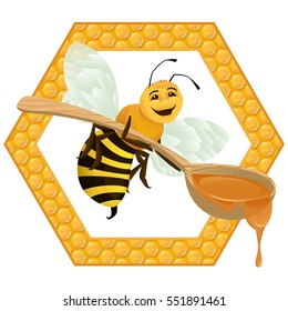 Honey Bee
Vector illustration