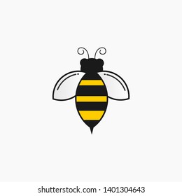 Honey bee vector logo , Animal icon
