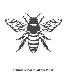 Honey bee vector logo. Honey bee logo, Honey bee icon, Honey bee clipart.