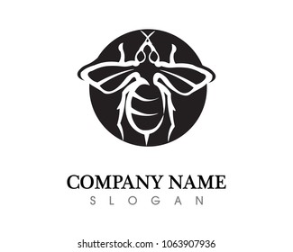 honey and bee vector logo and nutrition food and health design logo business yellow and orange 