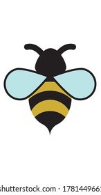 Honey Bee Vector Logo Template