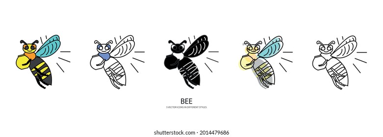 Vektorsymbol der Honigbiene 