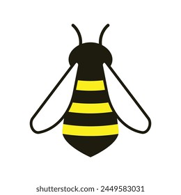 Logotipo de insecto de ala de abeja 