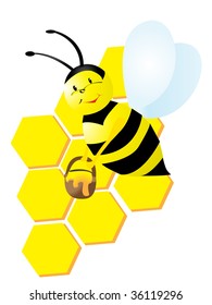  honey bee at work